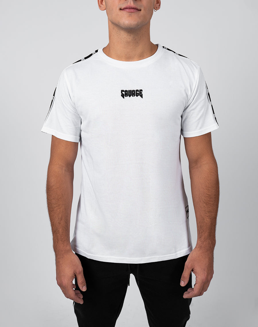 T-shirt de dogme d'équipage blanc